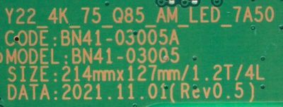 LED DRIVER PARA TV SAMSUNG NEO QLED / NUMERO DE PARTE BN94-17426A / BN41-03005A / BN97-19370A / PANEL'S CY-TB075RMHV1H / CY-TB085FLHV2H / DISPLAY ST8461D01-1 / MODELOS QN75QN90 / QN75QN85 / QN85QN85 / QA75QN85 / QA75QN85 / MAS MODELOS EN DESCRIPCIÓN - Imagen 2